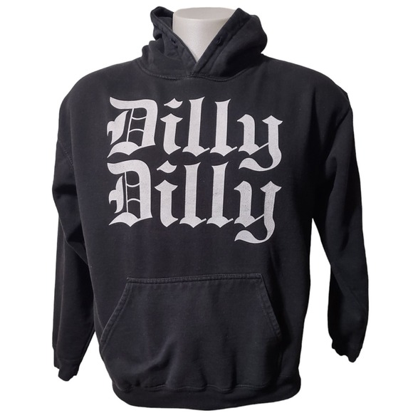Brisco Other - Brisco Heavy Weight Large Men's Hoodie Pullover‎ Fleece Dilly Dilly Pocket Black